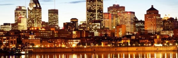 Silhouette de Montréal, page d'accueil de l'entreprise de déménagement Office Move Pro à Montréal